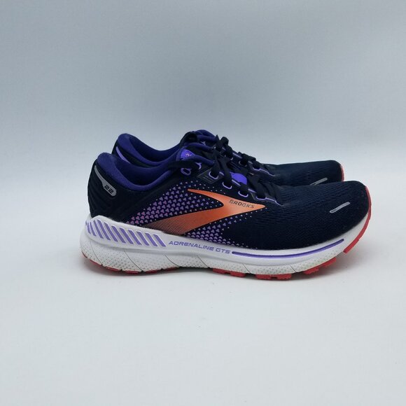 Brooks Adrenaline GTS 22 Women's Size 7 B (Medium) Running Shoes Navy Blue - Picture 2 of 14